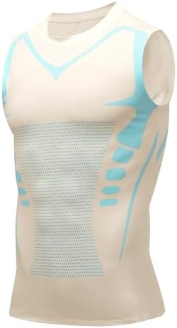 Compression Shirt Men Slimming Body Shaper Vest Crewneck Workout Tank Top