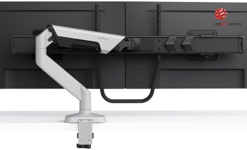 Modernsolid Dual Monitor Arm Desk Mount for Two 17-32 Inch Screens