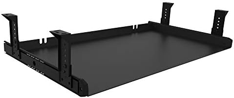 FRMSAET All-Metal 20/24/30 inch Slide Out Drawer Platform (24 inch, Black)