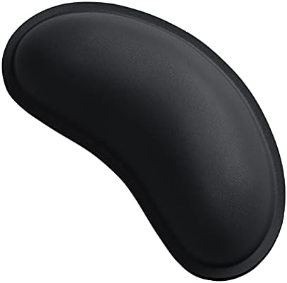 Dapesuom Mouse Wrist Rest, Ergonomic Memory Foam Mouse Wrist for Computer Desk Mats Support, PU Leather Hand Rest Pad Cushion for Gaming, Laptop, Men, Women, Pain Relief & Easy Typing, Black