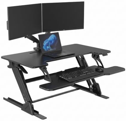 Standing Desk Converter 36 x 24 Inches, Height Adjustable