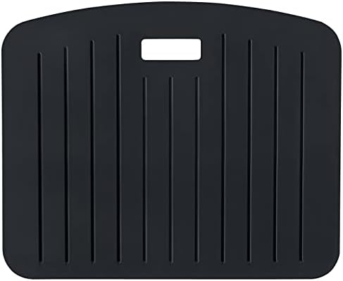 Leitz Anti Fatigue Mat, Cushioned Floor Mat for Home Or Office, Includes Handle, Reduces Fatigue, Leg & Foot Pain, Compact Size, Made from Strong, Soft Foam, Ergo Cosy, Velvet Grey, 53690089
