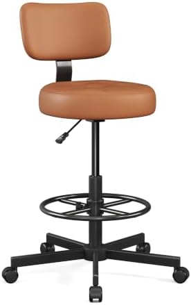 Drafting Chair with Backrest, Tall Desk Chair for Standing Desk