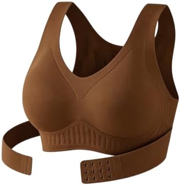 Posture Corrector Bra for Women Cross Back Front Closure Full Coverage Bras