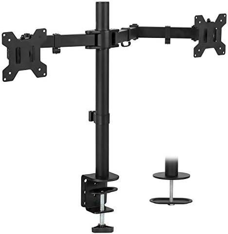Mount-It! Dual Monitor Desk Mount, 17-32", 19.8 lbs Each
