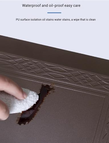 Anti-Fatigue Kitchen Mat, Waterproof Non-Slip Runner for Home & Office, Comfort Standing Desk Pad, Commercial Use, Red, 61cm x 152cm x 2cm