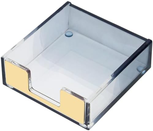 MultiBey Gradient Acrylic Sticky Note Holder Clear Post Memo Pad Dispenser