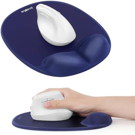 Memory Foam Mouse Pad with Wrist Rest for Vertical Mouse