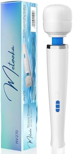 Therapeutic Cordless Massager - Powerful Massage Tool Handheld 8 Speeds 20 Patterns - Rechargeable Hand Massagers for Sore Muscles - Hand Held Massage Tool for Neck & Back