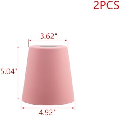 MY MIRONEY 2PCS Pink Barrel Metal Lampshade, 5.04" Height