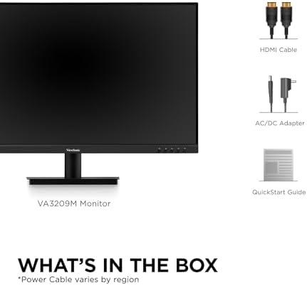ViewSonic VA3209M 32 Inch 1080p IPS Computer Monitor, Full HD, HDMI VGA, PC