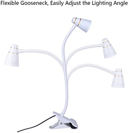 LED Clip Desk Lamp, Headboard Light with Strong Clamp, Bed Reading Light with 3000k-6500K Adjustable Color Temperature Options for Brighter Illumination (Milky White)