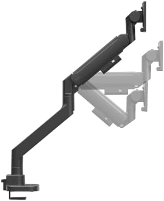 SilverStone Technology ARM15 Monitor Arm for 17-57” Screens, Supports up to 44 lbs, Heavy Duty Gas Spring Design, SST-ARM15B