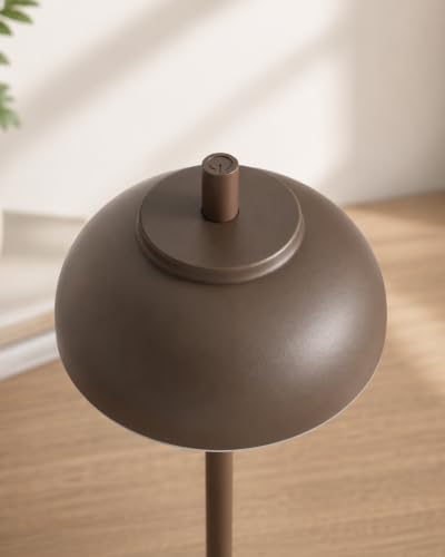 Cordless Table Lamps Rechargeable, Battery Operated Table Light Brown 2Pack