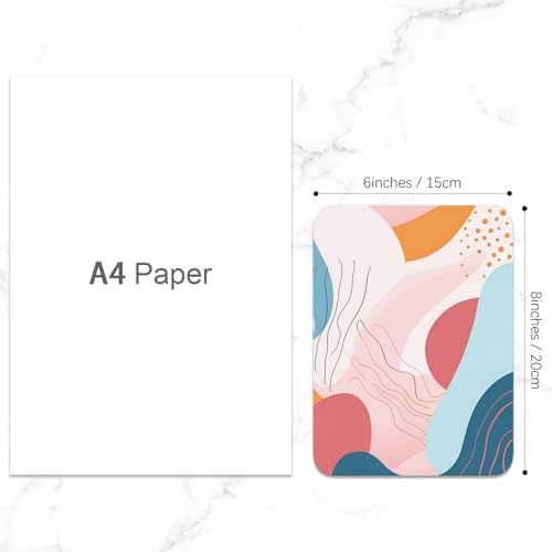 Small Mouse Pad, Mini Mouse Pad 6 x 8 Inch, Thick Rubber Waterproof Mouse Mat, Cute Mousepad for Women Men Wireless Mouse Laptops Home Office, Color Abstract