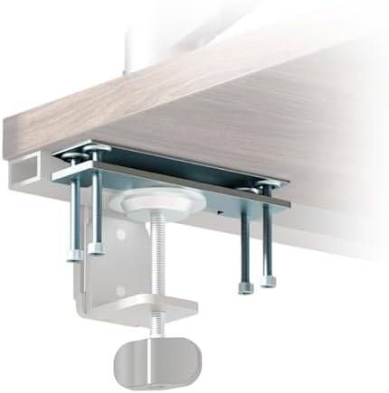 Pugala Computer Under Desk Clamp Mount, Under Table Metal Desk Accessories, Suitable for Different Tables, Adjustable