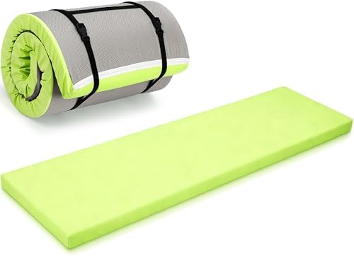 Lyrow 2 Inch Thick Yoga Mat 72x24 with Carry Strap Foam