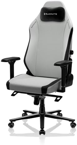 Blacklyte Athena Pro Gaming Chair, Gray, Fabric