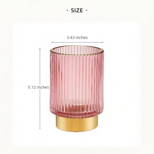 Makeup Brush Holder Organizer,Toothbrush Holders,Desk Pen Pencil Holder,Multifunctional Vintage Glass Brush Cup(A3-27-US)