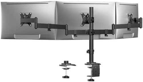 HUANUO Triple Monitor Mount for 13-27 Inch Screens