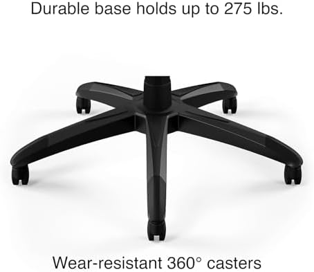 STAPLES Emerge Gaming Chair, Ergonomic, Adjustable Height, Swivel, Black