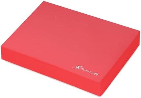 ProsourceFit Exercise Balance Pad, Non-Slip Cushioned Foam Mat & Knee Pad for Fitness and Stability Training, Yoga, Physical Therapy