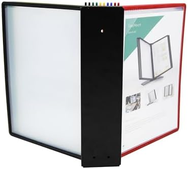 Tarifold Wall Mount Reference System, 10 Easy-Load Pockets, Assorted Colors