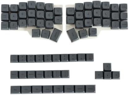 72 Keys XDA Profile PBT Keycaps for Split Ergonomic Keyboards (Black)