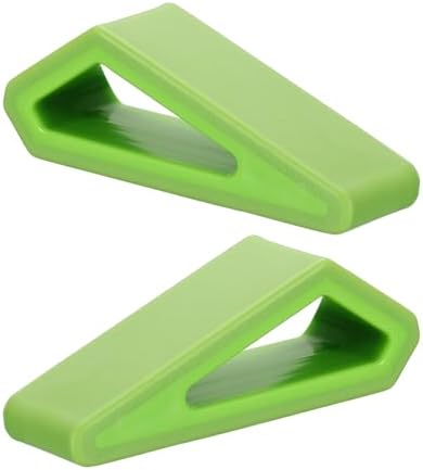 PATIKIL Laptop Wedge, 2-Pack Portable Laptop Stand Computer Notebook Holder Keyboard Stand Lifter Risers Plastic Anti-Slip Ventilated Elevated Feet for Desktop Keyboard Tablet, Green