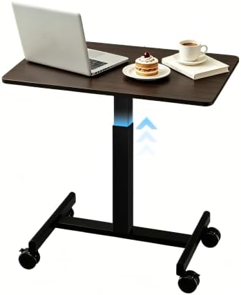 Mobile Small Standing Desk (Deep Walnut)