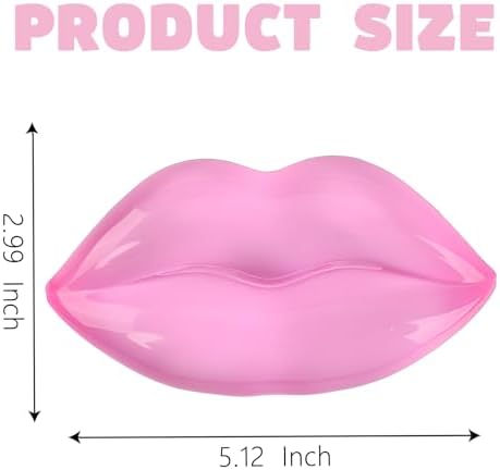 Gel Wrist Rest for Keyboard and Mouse Transparent Pink Lip Elbow Pad Cushion Ergonomic Cute Clear Cool Mouse Wrist Pad Silicone Non-Slip Support for Computer Gaming Home Office Women Girl Hand Pillow