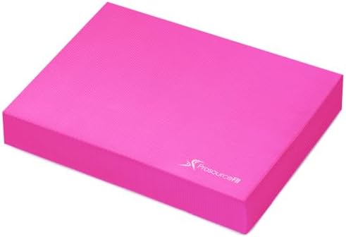ProsourceFit Exercise Balance Pad, Non-Slip Cushioned Foam Mat & Knee Pad for Fitness and Stability Training, Yoga, Physical Therapy