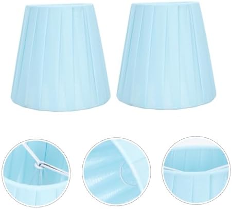 2pcs Chic Cloth Lampshade Light Covers for Home Decor Blue