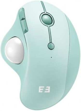 seenda Wireless Trackball Mouse, Ergonomic Bluetooth Rollerball Mouse,Green