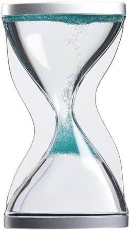 Upward Sand Timer Hourglass, 10 Minutes Sandglass Timer Sand Clock for Kids Games Classroom Kitchen Home Office Decoration, L69 x B29 x H153 mm (Green)