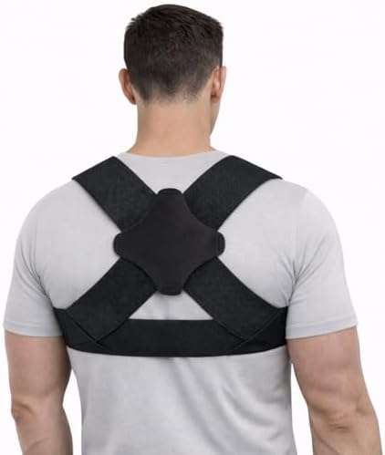 Posture Corrector Men - Lightweight Upper Back Brace Posture Corrector for Neck Shoulder & Back Pain Relief Under Clothes - Invisible Shoulder Support Brace Improve Posture Correct Hunchback Slouching