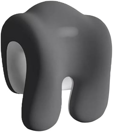 BLOWEST Extra Firm Office Chair Headrest Attachment – Ergonomic Adjustable Neck Support Pillow for Desk Chairs, Universal Fit for High Back Executive Chairs (Dark Gray)