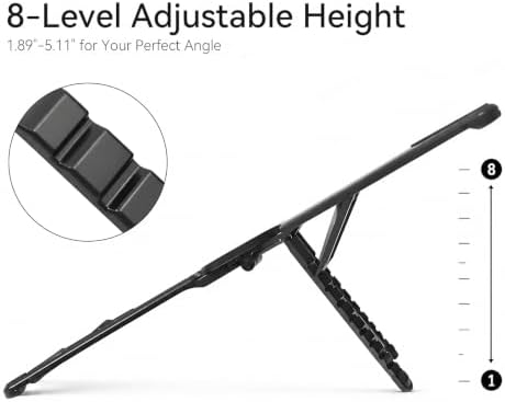 3-in-1 Portable Laptop Stand Magnetic Phone Holder Foldable Riser