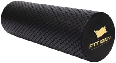 Fitizen Foam Roller – Muscle Massage Rehab Stiff Back Pain Physical Therapy Deep Tissue Firm Exercise Equipment Home Gym Stress Yoga Pilates for The Fit Citizen by FitNation