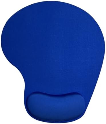 Mouse Pad with Wrist Support, Ergonomic Mouse Pads with Memory Foam Wrist Rest, Easy Typing Pain Relief, Comfortable Home Office Computer Wrist Support Pads for Working Studying Gaming, Blue