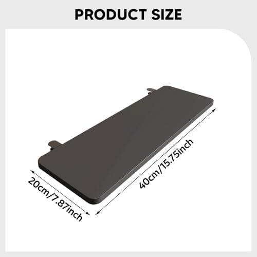 Desk Extension Shelf Board Keyboard Tray Ergonomic for Home Office, Practical Supplies for Computer Table Arm Rest Expansion- Black