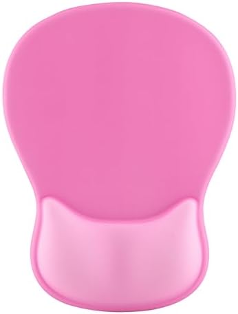Ergonomic Mouse Pad with Wrist Rest - Gel Wrist Support Mousepad with Non-Slip PU Base for Computer, Laptop, Office & Home