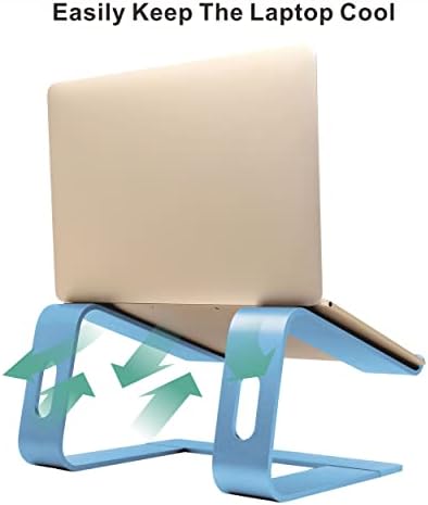 Laptop Stand,Ergonomic Aluminum Laptop Mount Computer Stand,Detachable Laptop Riser,Notebook Holder Stand,All 10-17.3" Laptops (Sky Blue)