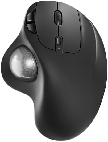 Nulea M501 Wireless Trackball Mouse Ergonomic Thumb Control, 4 DPI Levels