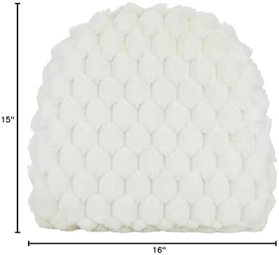 Klear Vu Raindrop The Gripper Non Slip Chair Cushions, Soft & Comfortable Seat Pad, Sitting Pillow for Kitchen, Dining or Office, 6 Count (Pack of 1), Podcast White