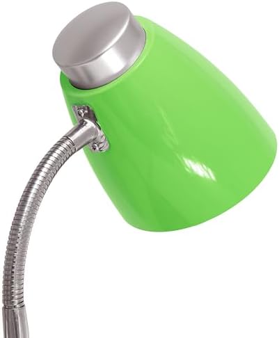 Limelights LD1002-GRN Gooseneck Organizer iPad Stand or Book Holder Desk Lamp, Green