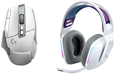 Logitech G502 X Lightspeed Wireless Gaming Mouse + G733 Lightspeed Wireless Gaming Headset - White