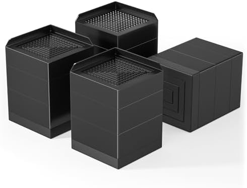 Ezprotekt Adjustable Bed Furniture Risers 1.5" 3" &4.3" Heavy Duty 4000 lbs