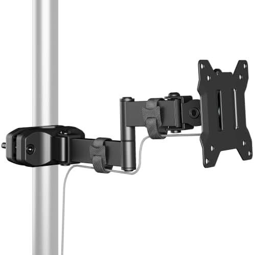 monTEK Long Arm Pole Mount Monitor Arm,17–32"Full Motion,22 lbs, 10.7"Reach