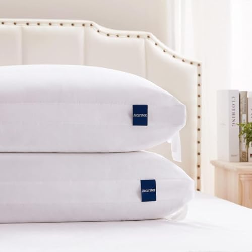 ACCURATEX Standard Pillows Set of 2, Adjustable Hybrid Pillows 2 Pack